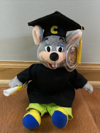 Vintage 2001 Chuck E Cheese’s Graduation With Tag Plush Doll Limited Edition