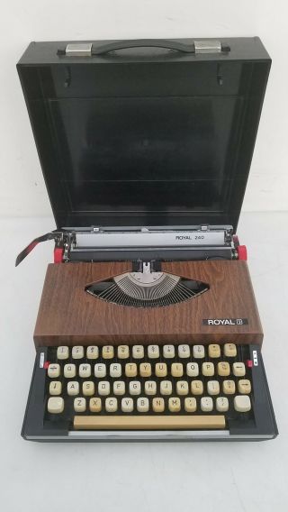 Vintage Royal 240 Portable Typewriter,  1969
