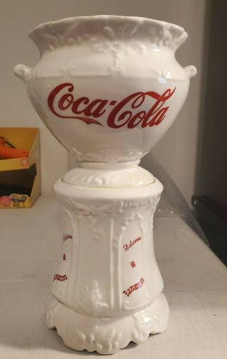 Vintage 1998 Coca Cola Cookie Jar Syrup Dispenser Style No Lid