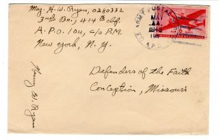 Wwii May 1945 104th Infantry Division Cover Apo 104 Germany Censored