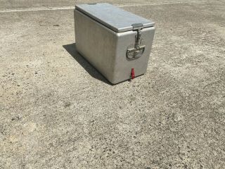 Vintage Cronstroms Cooler With Drain 18in x 12in x 9in 3