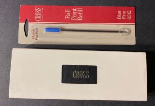 Cross Classic Black Ball Pen (2502) With Box W/blue Ink Refill
