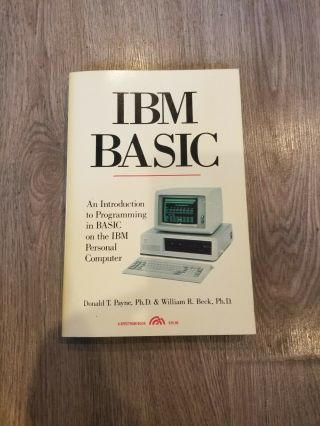 Vintage 1983 Ibm Basic An Introduction To Programming For Personal Computers.