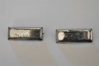 Pair Wwii Us Army First Lieutenant Sterling Silver Bars W38