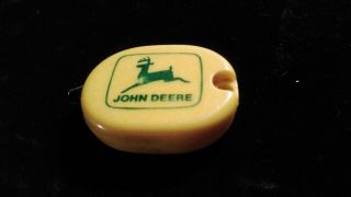 Vintage John Deere Yellow Mini Tape Measure Measuring Tape