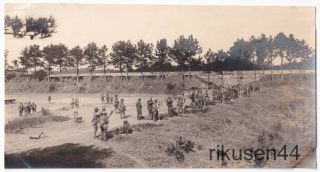 Japanese Army Photo Lmg Firing Range 1943 Ww2