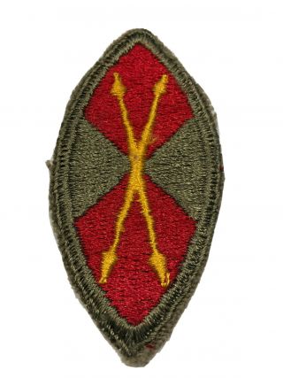 Wwii U.  S.  Army A.  A.  Anti - Aircraft Command Central White Back Patch