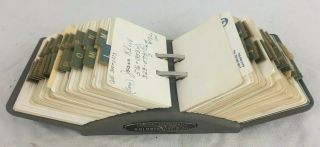 Vintage Zephyr American Rolodex V - File Jr V524 - J Metal Rolodex Card Organizer