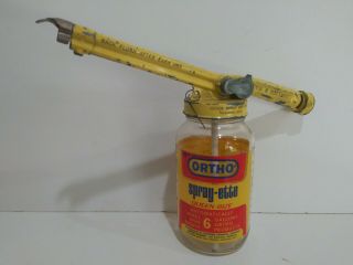 Vintage Ortho Spray - Ette Queen Size Glass Jar W/ Hayes 6 Gallon Spray Gun 1960s