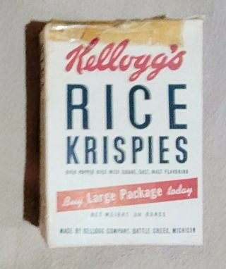 Vintage 1940s Single Serving Kellogg 