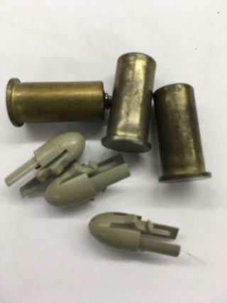Vintage Mattel Shootin Shell Cartridges And Bullet Noses 50s