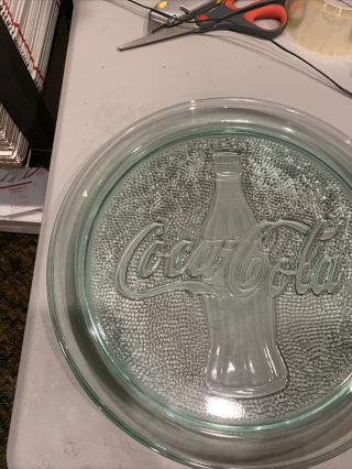 COCA COLA Coke Bottle Round Clear Green Glass 13 