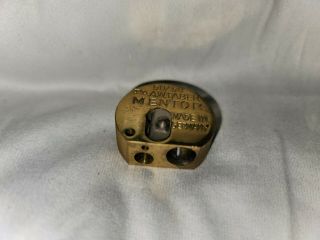 Vtg A.  W.  Faber Mentor Germany 50/58 Brass Pencil Sharpener With Case And Blades