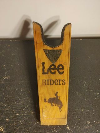 Vintage Lee Riders Wood Boot Jack Western Wear Boots Puller