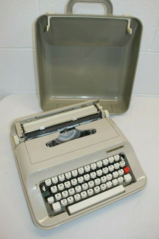 Vintage Underwood 319 Typewriter W/ Case/cover,  But Missing Return Arm