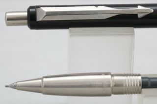 Vintage (2003) Parker Vector Black Mechanical Pencil With Chrome Trim