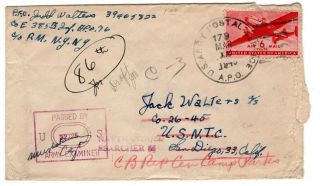 Wwii 1945 76th Infantry Division Apo 179 Luxembourg Censored