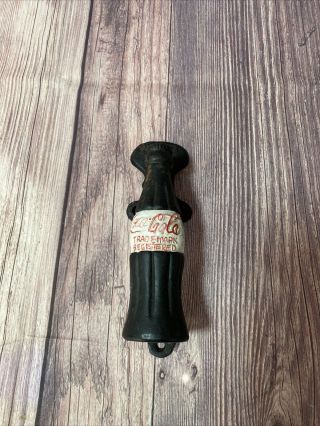 Cast Iron Coca - Cola Vintage Door Handle Antique Style Drink 7 1/2” Cast 1 Mark