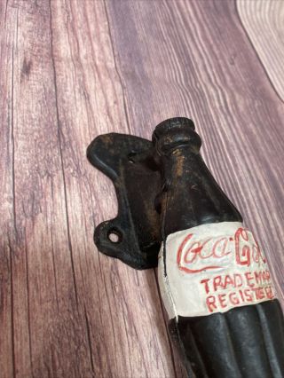 Cast Iron Coca - Cola Vintage Door Handle Antique Style Drink 7 1/2” Cast 1 Mark 3