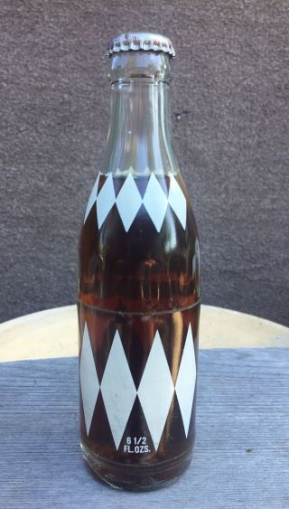 Acl Coca Cola Glass Bottle With White Diamond Pattern - Cincinnati,  Ohio