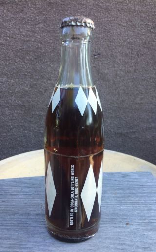 ACL Coca Cola Glass Bottle with White Diamond Pattern - Cincinnati,  OHIO 2