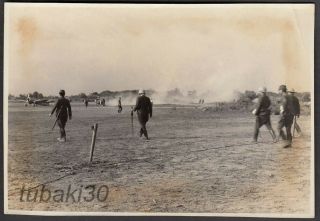 C21 Ww2 Orig.  Japanese Army Photo Co.  In Phitsanulok Thai Airfield Fighter Plane