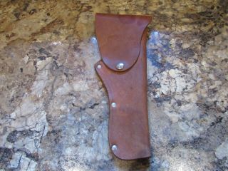 Wwii Era Us.  45 Hip Holster Home Made From Brown Leather