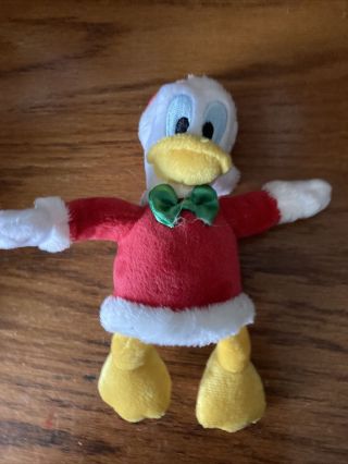 Disney Christmas Ornament - Santa Donald Duck Plush 6”