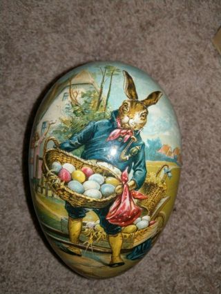Vintage German Nestler Easter Rabbit Egg Candy Container Rabbit Eggs