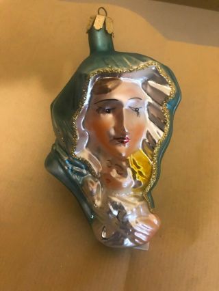 Christopher Radko Mary And Jesus Mother And Child Glass Ornament