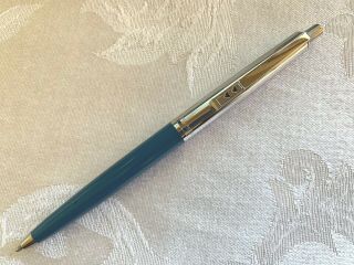 Vtg Blue Paper Mate Regular Profile Pen Blue Made In Mexico Writes Black