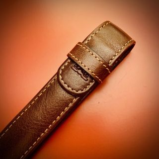 1990s Tony Perotti Tuscan Leather Handmade Stunning Vintage Pen Case Rare