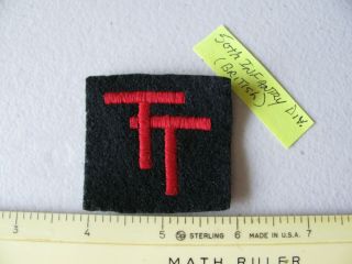 Ww2 Era British 50th Infantry Division Wool Shoulder Patch