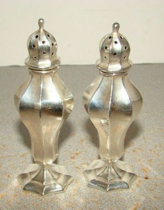 Vintage Whiting Sterling Footed Salt & Pepper Shakers
