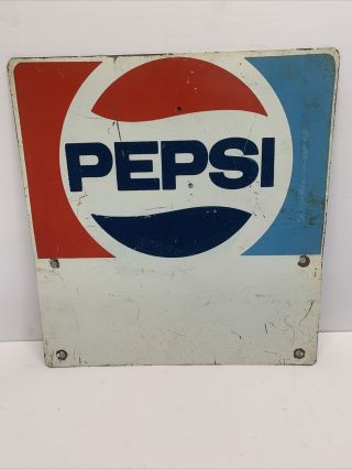 Vintage Pepsi Cola Soda Metal Sign.  Dolly Sign,  Soda,  Cola.