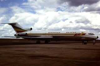 35mm Colour Slide Of Ethiopian Airlines Boeing 727 - 260 Et - Ahk