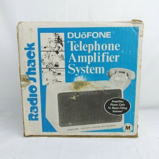 Radio Shack DuÕfone Electronic Telephone Amplifier System 43 - 275a 9a8 Vintage