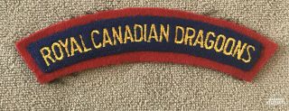 Royal Canadian Dragoons Cloth Shoulder Flash (22888)