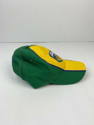 Vintage Acb Cricket Cap Hat Isc Australia Rare Green Gold Embroidered