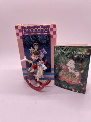Enesco,  Disney,  Pinocchio,  Vintage Christmas Ornament,  1995,  Holiday Toy Ride