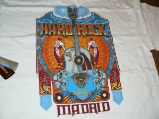 Hard Rock Cafe Madrid T - Shirt With Tags Size Xl
