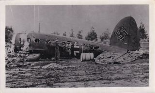 Aeroplane Photo Supply Wwii German Crashed Wrecked Transport Aircraft 308
