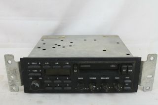 Vintage Ford Oem Cassette Deck Stereo Radio Am/fm E6u F - 18k 838 Ad