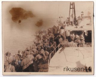 Japanese Photo Naval Landing Force Troops On Navy Ship China 1930 