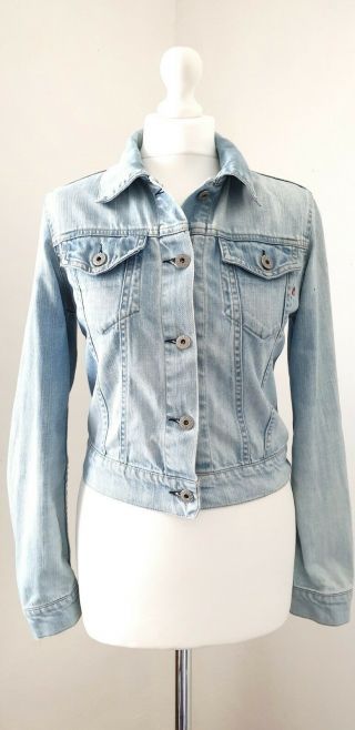 Ladies Replay Denim Jacket Vintage Blue Size 8/10