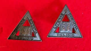 Mount Allison Cotc Collar Badges Pair