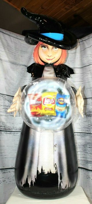 Frito Lay Promo Advertising Inflatable Witch 4 1/2 Foot Tall Doritos Tostitos