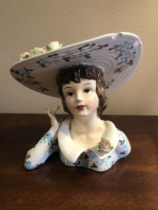Vintage Lefton’s Lady Head Vase 13438