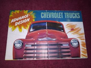 Vintage 1950s Era Chevy Trucks Advance - Design Brochure