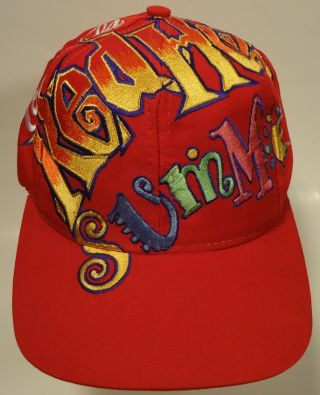 Always Coca - Cola Coke Vintage Red Hot Summer Snapback Embroidered Hat 1990 